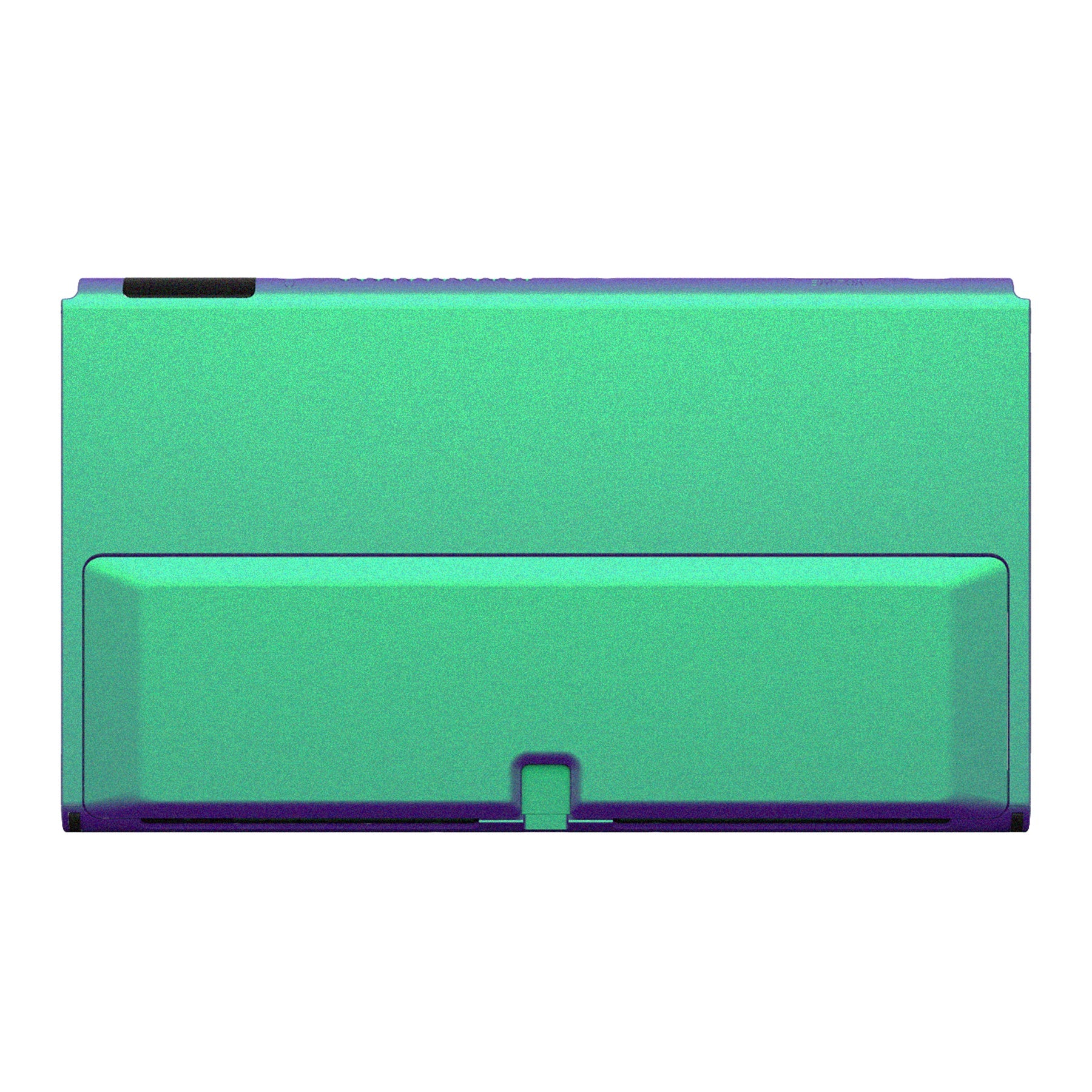 eXtremeRate Replacement Back Plate with Kickstand for Nintendo Switch OLED - Chameleon Green Purple | Durable Custom Shell for Gaming Accessories | Perfect for Travel & Home Entertainment