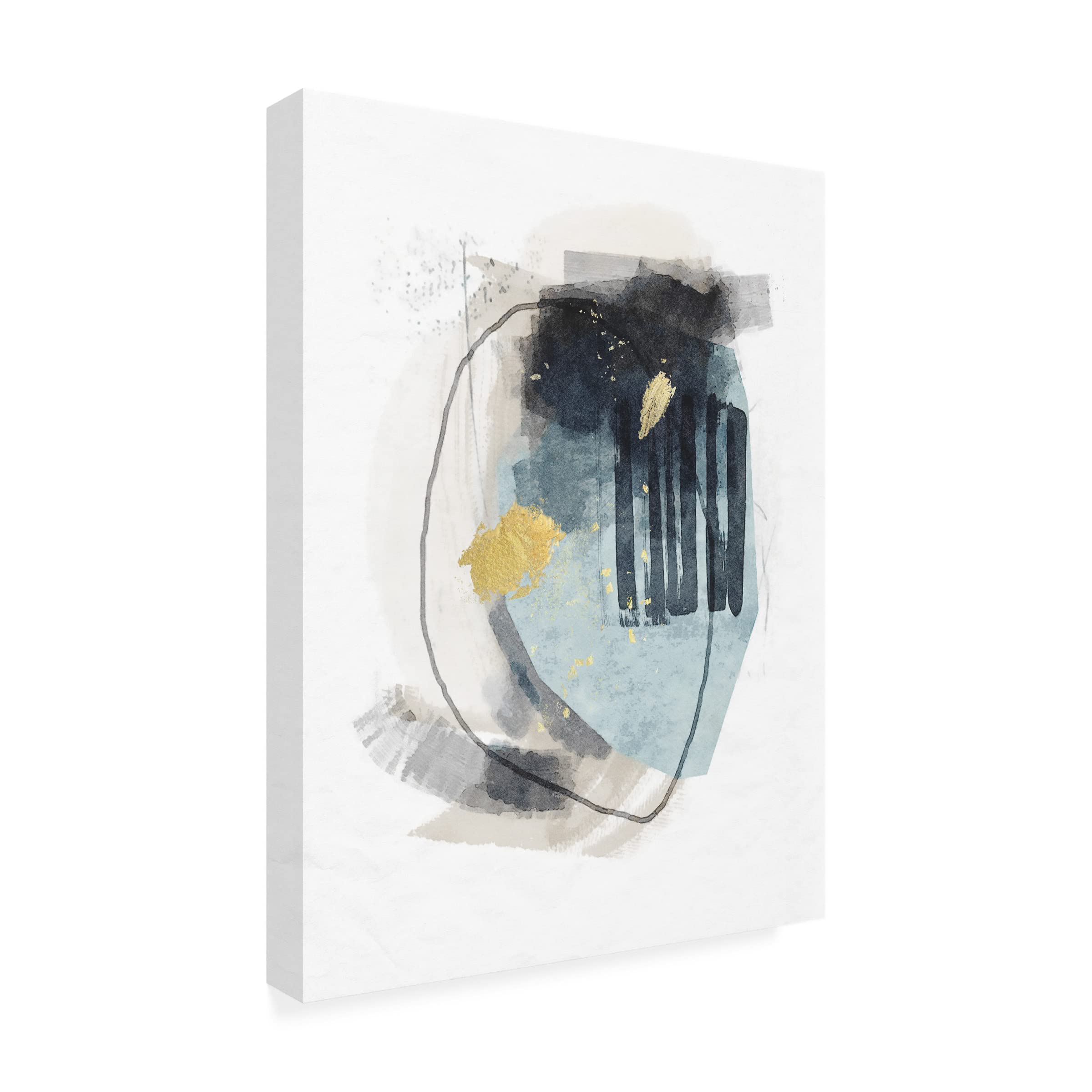 Suzanne Nicoll 'Meteor Shower No 1' Canvas Wall Art Print - Modern Abstract Painting for Living Room, Bedroom & Office Decor