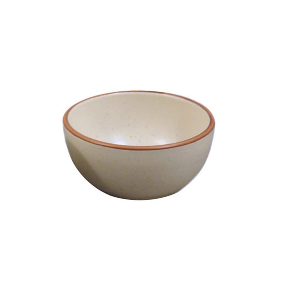 Della Terra 4-Piece Beige and Brown Cereal Bowl Set - Perfect for Breakfast, Snacks, and Family Dining