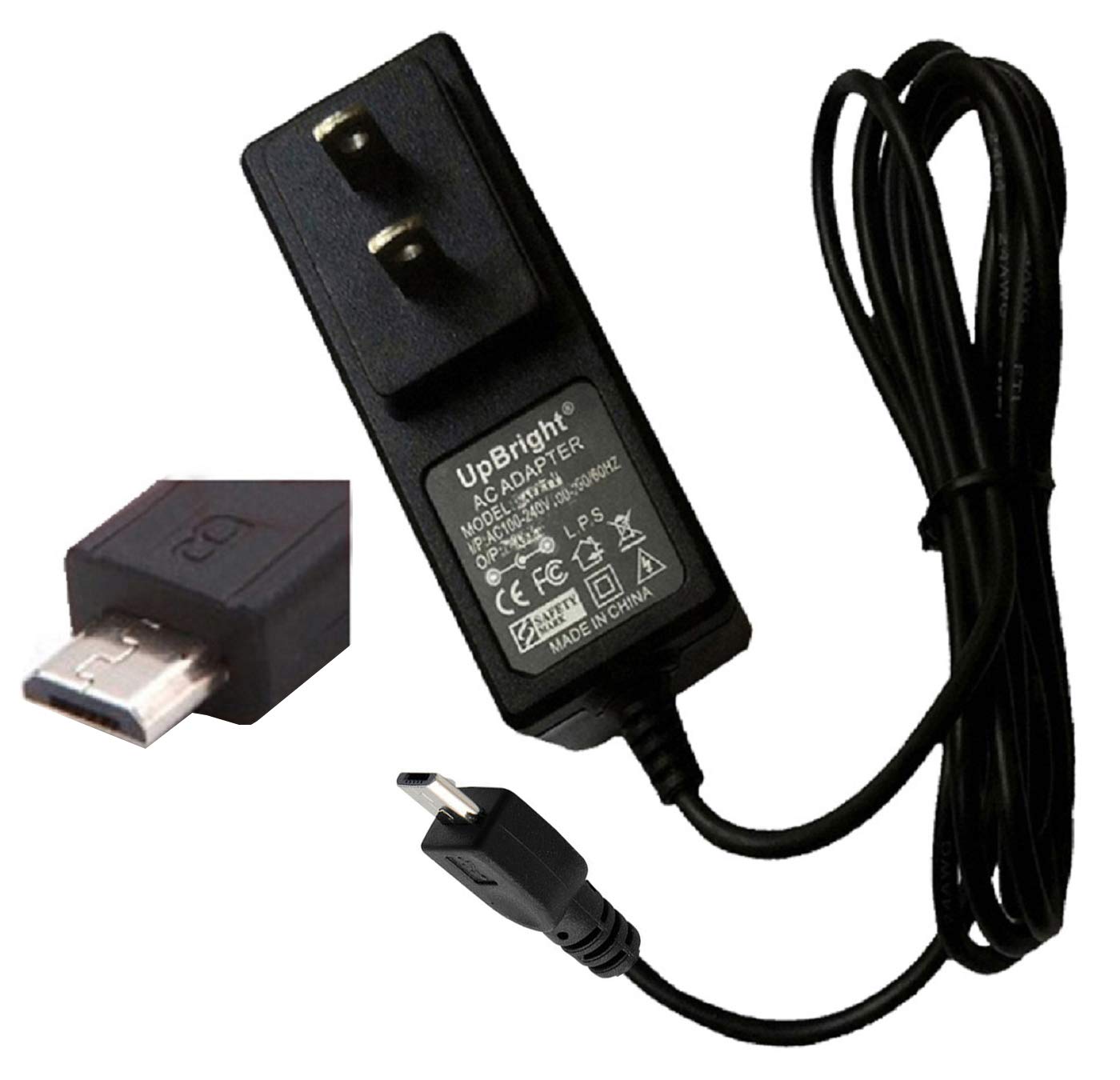 UpBright 5V Micro USB AC/DC Power Adapter - Compatible with Tascam DR-70D, DR-701D, DR-07X, DR08 Digital Audio Recorders - Replacement Charger & Power Supply for Studio & Field Recording
