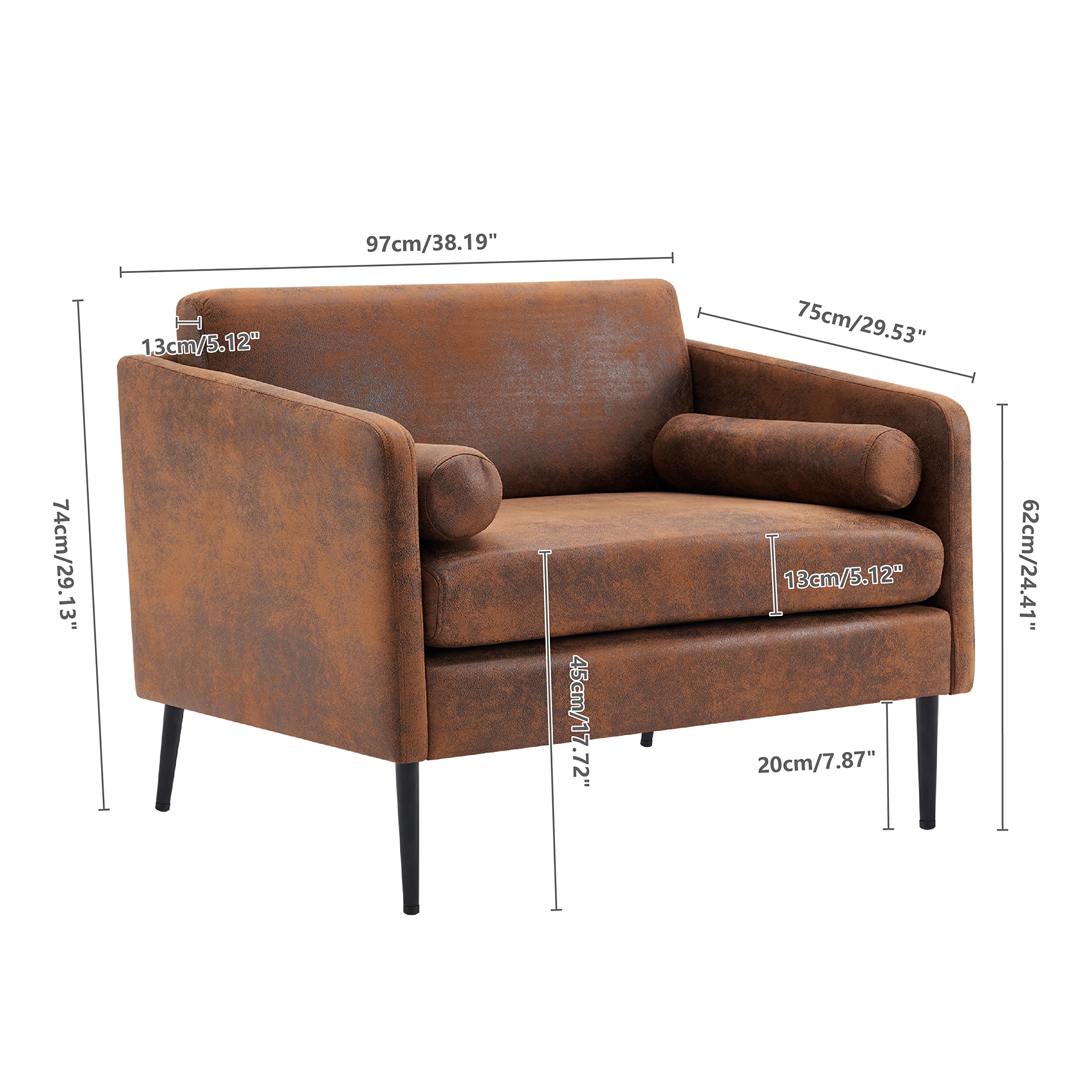 Mid-Century Modern Club Chair 38.2