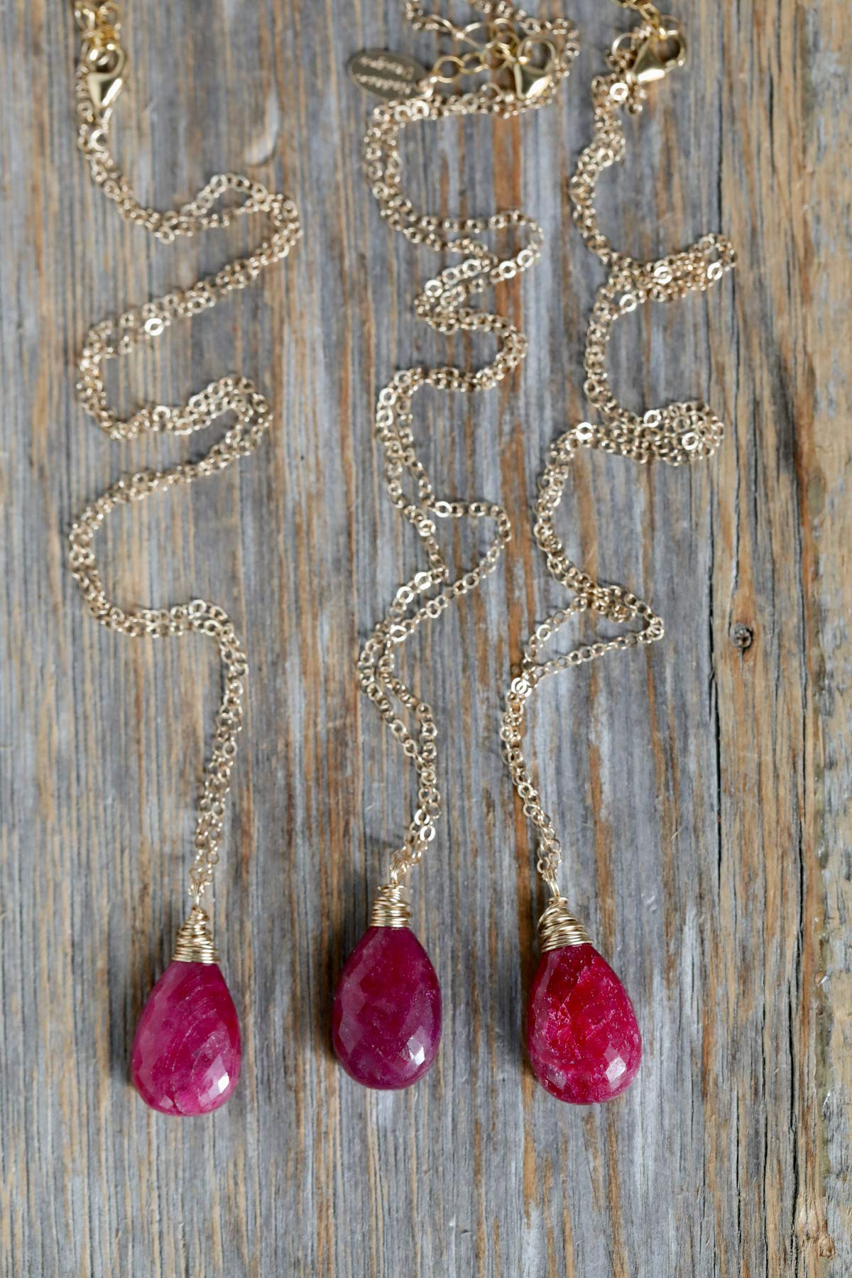 Genuine Ruby Gemstone Pendant Necklace - July Birthstone Jewelry for Women - Elegant Birthday Gift Idea for Her - Perfect for Anniversaries, Valentine's Day & Special Occasions