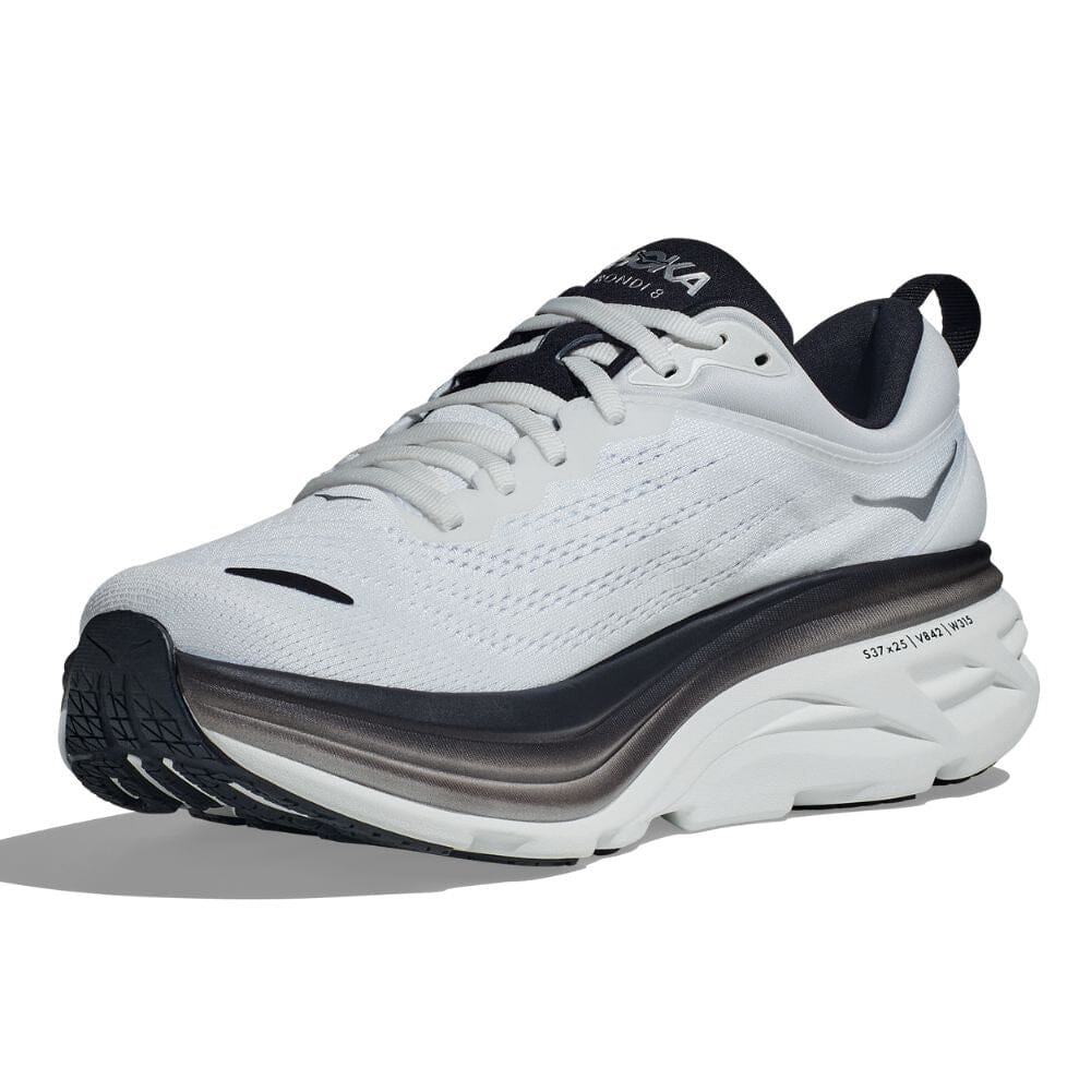 Hoka Men's Bondi 8 Running Shoes - Lightweight Cushioned Sneakers for Marathon, Jogging & Walking - Breathable Mesh Upper with Maximum Support & Comfort