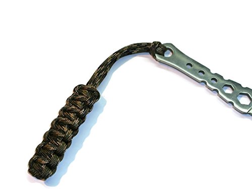 RedVex Paracord Zipper Pulls - Cobra Style Lanyards for Knives & Gear (Woodland Camo, 6