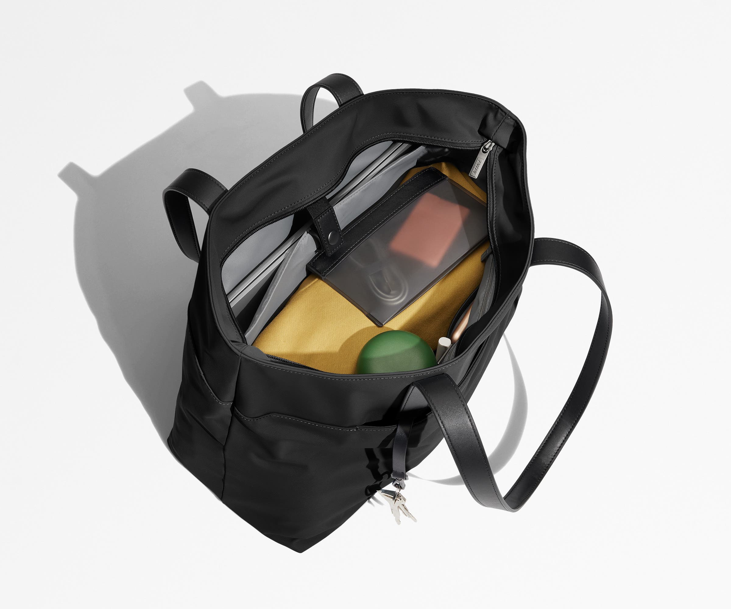 Jet Black Everywhere Tote Bag - Stylish & Spacious for Work, Travel & Daily Essentials | Perfect for Office, Gym & Weekend Outings