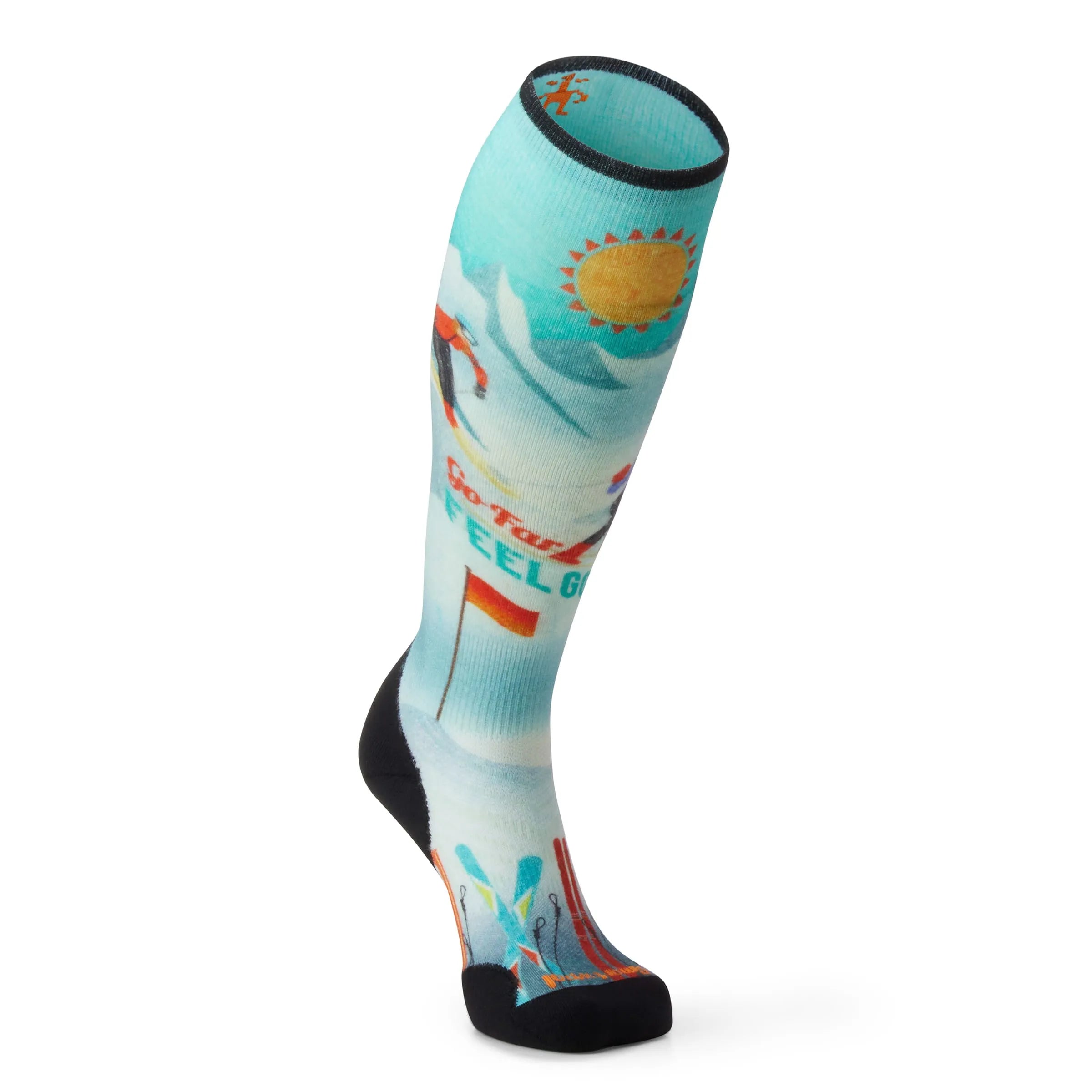 Smartwool Women's Ski Socks - Targeted Cushion Over The Calf Snow Bunny Print (2026) | Warm Winter Hiking & Snowboarding Socks for Cold Weather Activities