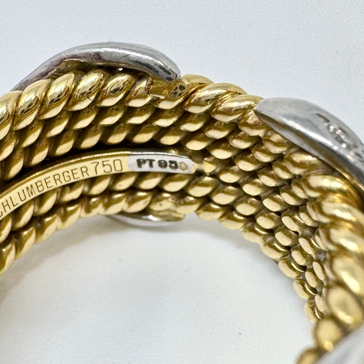 Tiffany & Co. Schlumberger 6 Row X Rope Diamond Ring - Luxury 18K Gold Diamond Engagement Ring for Women, Perfect for Proposals, Anniversaries & Special Occasions