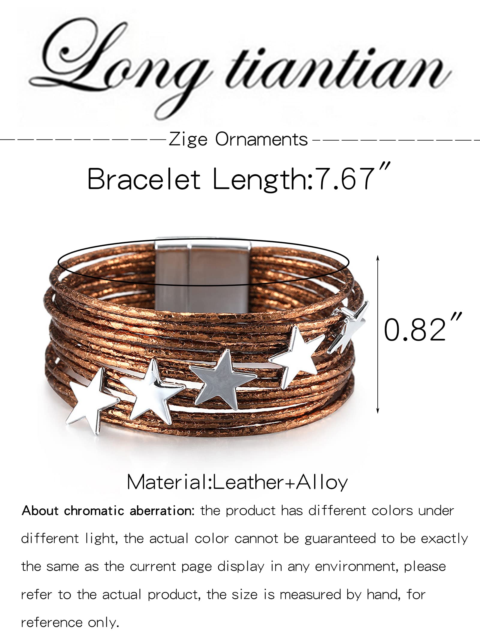 Boho Leather Wrap Bracelets for Women - Trendy Stackable Infinity Bracelets with Clasp, Adjustable Bangle Jewelry for Casual & Festival Wear