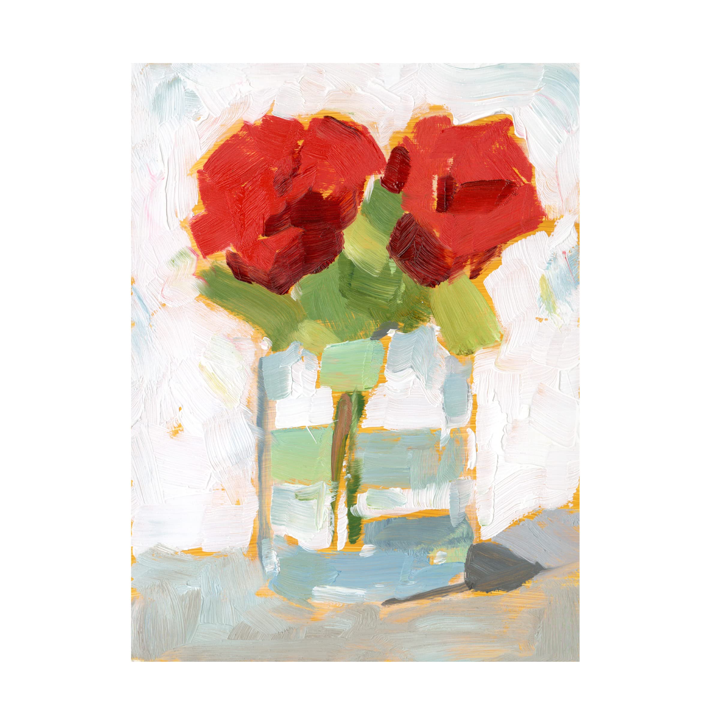 Trademark Fine Art 'Cut Roses I' Canvas Wall Art by Ethan Harper - Floral Home Decor for Living Room, Bedroom & Office