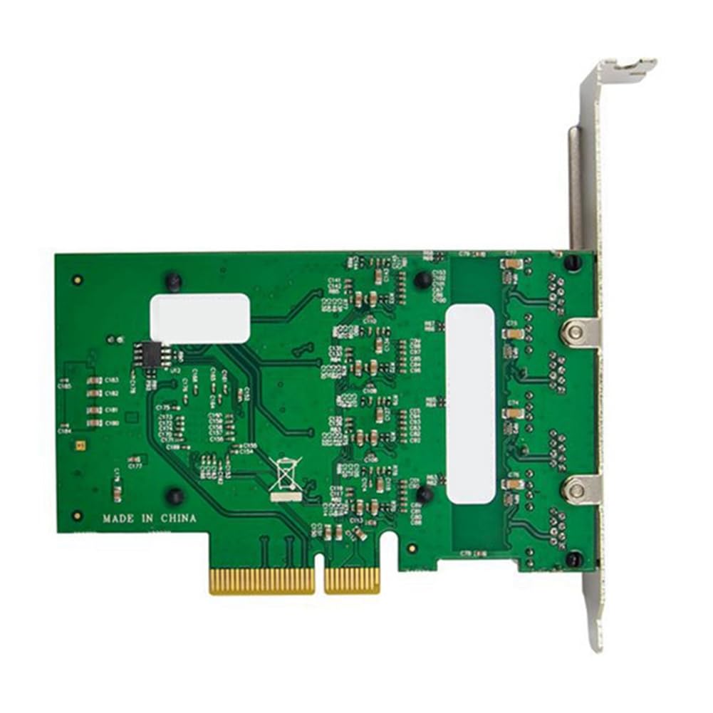 ROTEMADEGG I225-V PCI-E X4 4-Port 2.5G Gigabit Server Network Card for Gaming, Streaming & High-Speed Data Transfer - Computer Accessories & Parts