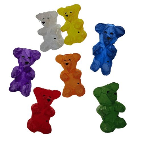 24 Pack Orange Gummy Bear Windsocks - Fun Outdoor Decor for Parties, Gardens & Kids Play Areas - Bright & Cheerful Wind Sock Decorations