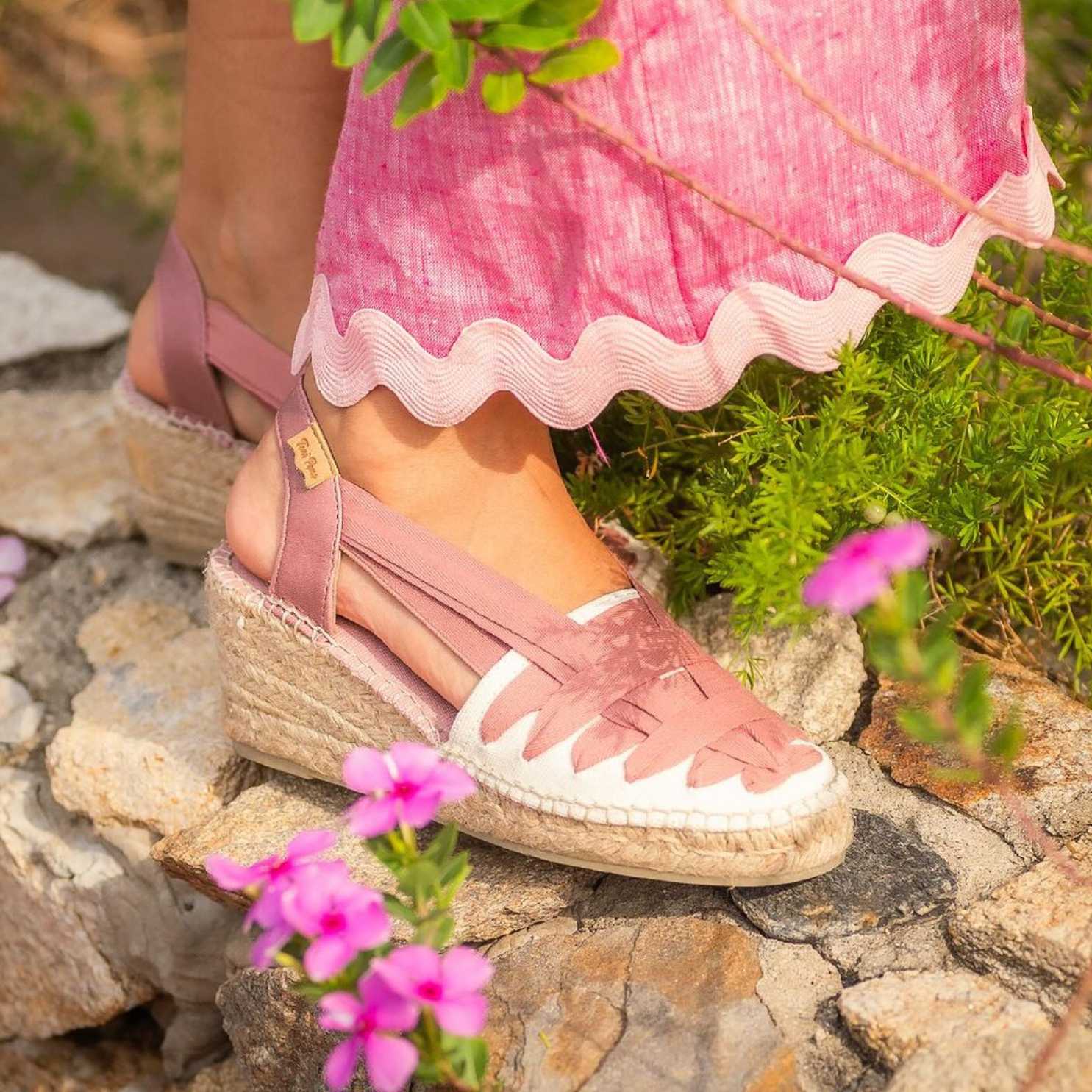 Women's Multicolor Cotton Blend Wedge Espadrilles - Comfortable Summer Casual Shoes for Beach, Vacation & Outdoor Activities | Tracy CU