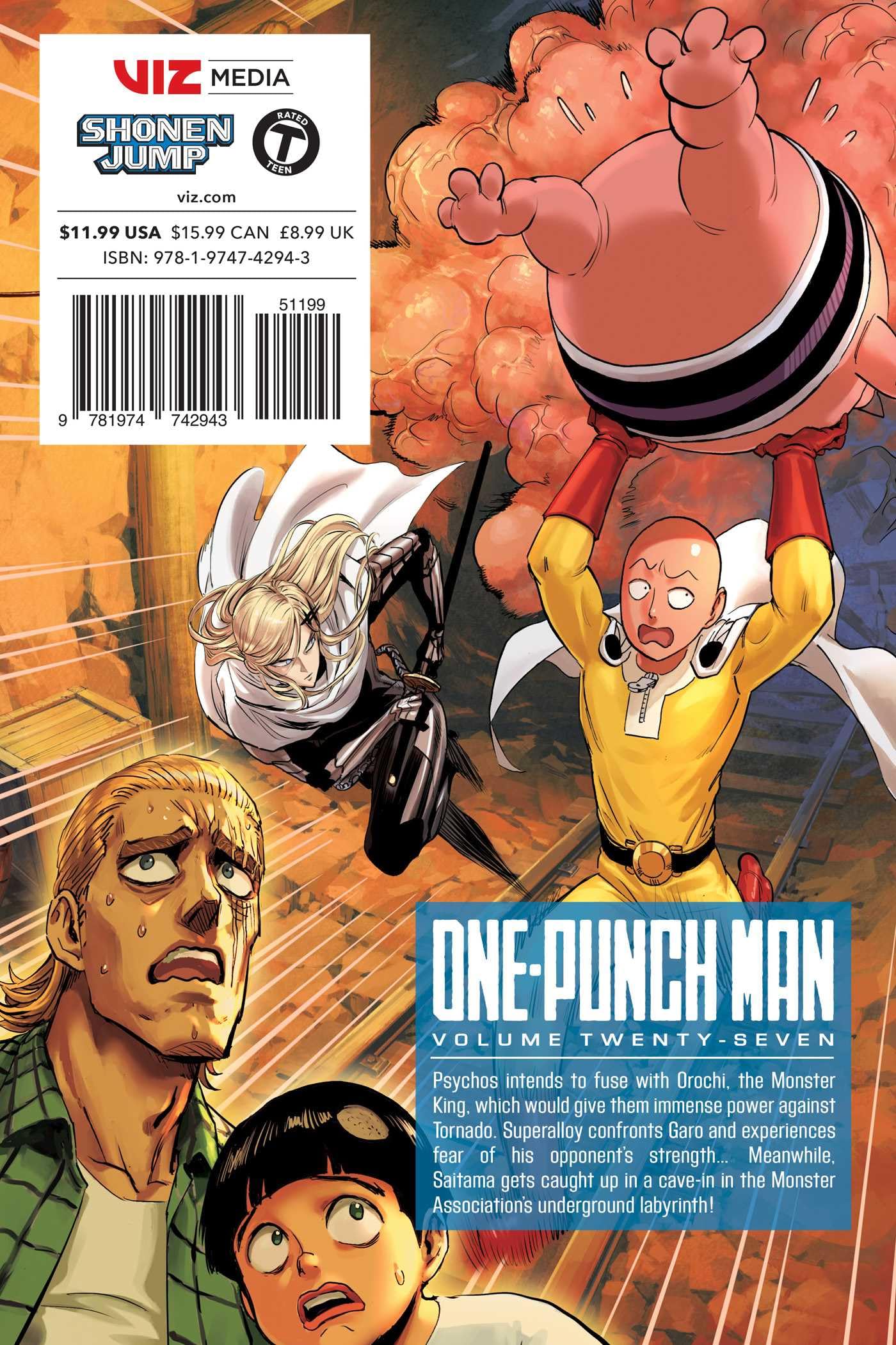 One-Punch Man Vol. 27 | Official Manga Comic Book | Action-Packed Superhero Story | Perfect for Anime Fans & Collectors | Great Gift for Comic Lovers
