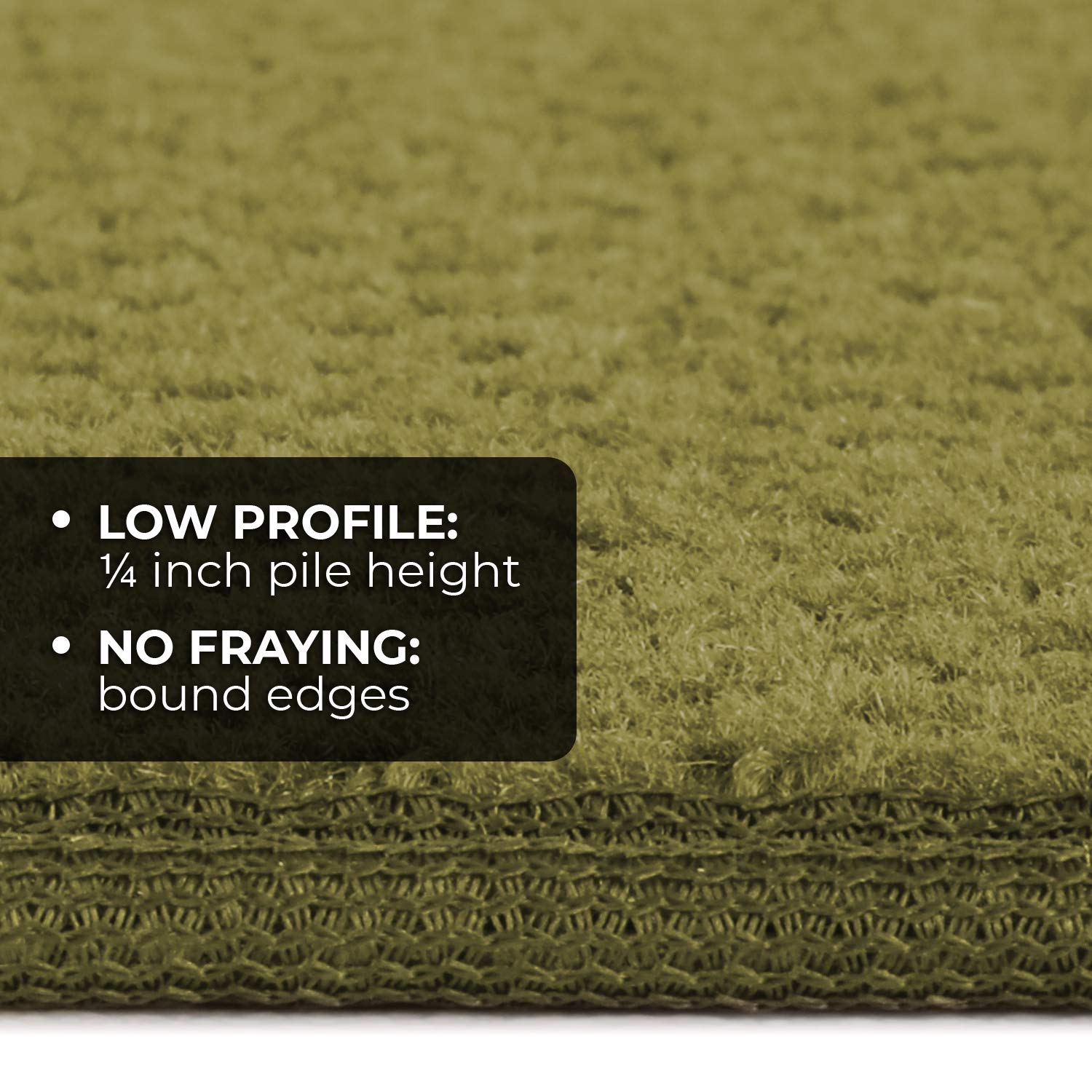 Non-Slip Carpet Stair Treads Set of 12 - 8x27 Inches Olive Green - Skid-Resistant Staircase Safety Mats for Home, House & More - Perfect for Stairs, Hallways & High-Traffic Areas