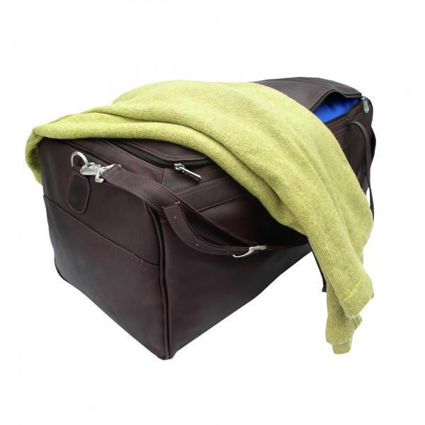 Premium Genuine Leather Large Duffel Bag for Travel - Durable Weekender Carryall with Shoulder Strap - Perfect for Business Trips, Gym & Weekend Getaways