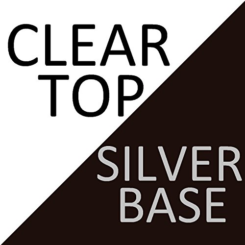 Clear Glass & Silver Base