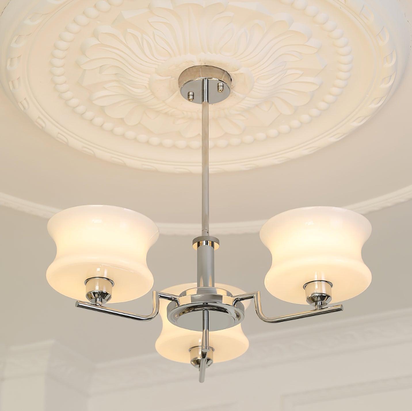Elegant Blue Crystal Chandelier - Modern Ceiling Lighting Fixture for Dining Room, Bedroom & Living Room Decor