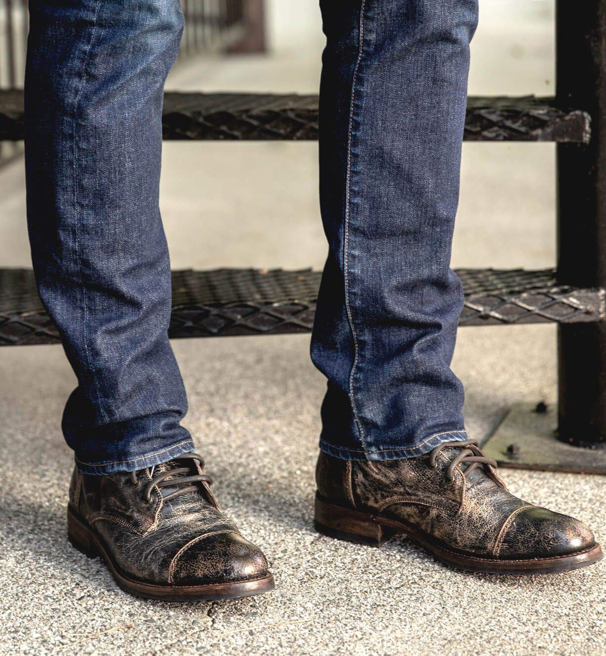 Bed:Stu Protégé Men's Leather Ankle Boots - Stylish & Durable Casual & Work Boots for Everyday Wear, Outdoor Adventures & Urban Fashion