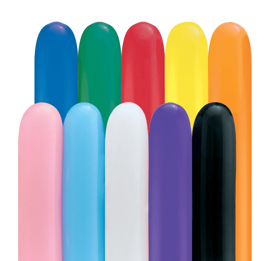 260Q Classic Assortment Qualatex Latex Balloons - 100 Pack for Birthday Parties, Weddings & Special Events