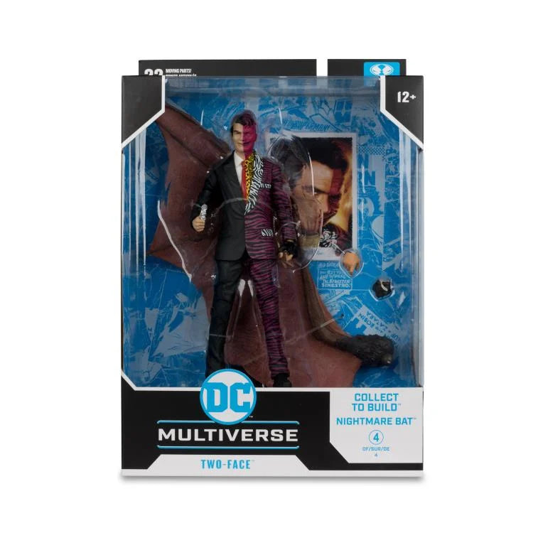 Batman Forever DC Multiverse Two Face Action Figure - Collectible Buildable Nightmare Bat - Perfect for DC Fans, Collectors & Display - Great for Home Decor, Office Display & Comic Conventions