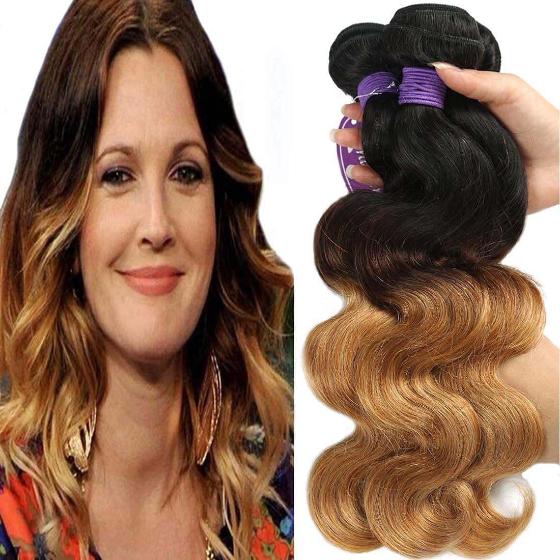 100% Brazilian Virgin Human Hair Bundles - Unprocessed Body Wave Weave Extensions (20