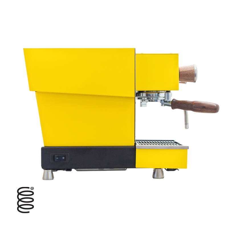 La Marzocco Linea Micra Smart Espresso Machine with App Connectivity - Yellow Walnut Stainless Steel (In Stock) | Perfect for Home Baristas & Coffee Shops