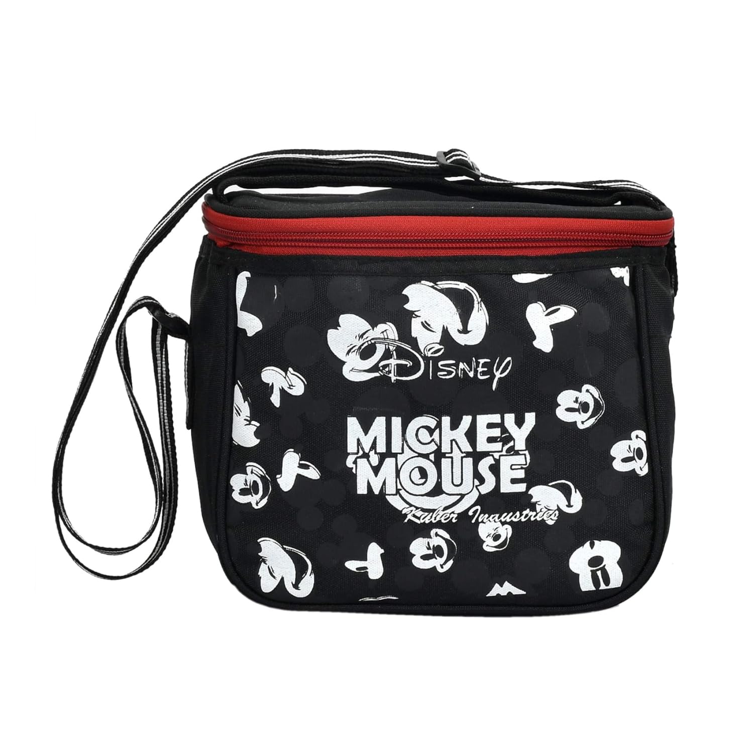 Disney Mickey Mouse Insulated Lunch Box for Adults - Reusable & Leak-Proof Office Lunch Bag with Front Pocket - Perfect for Work, College & Picnics - Black