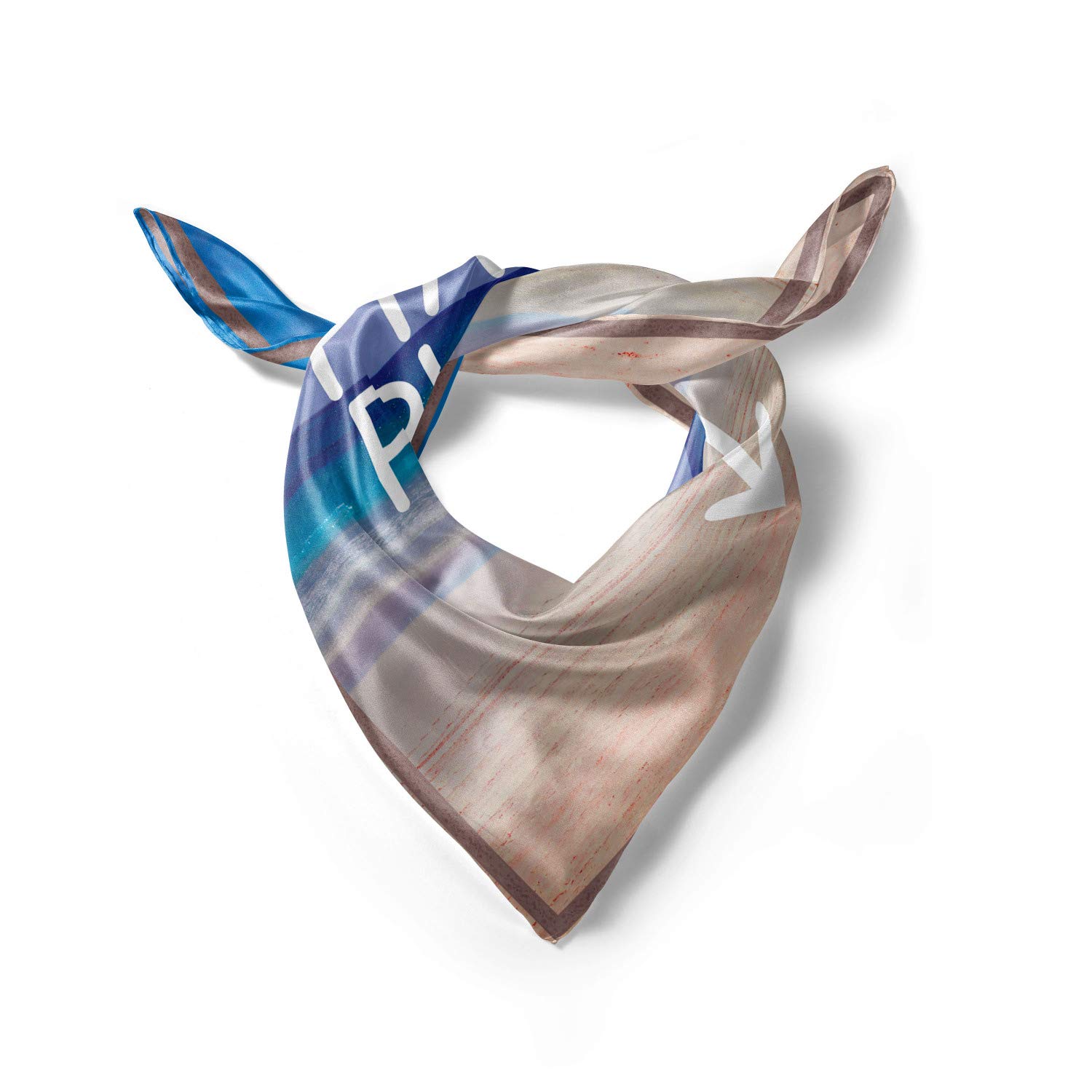 Ambesonne 'This is My Happy Place' Hair Scarf & Head Wrap - Perfect for Yoga, Beach, and Everyday Fashion Accessory