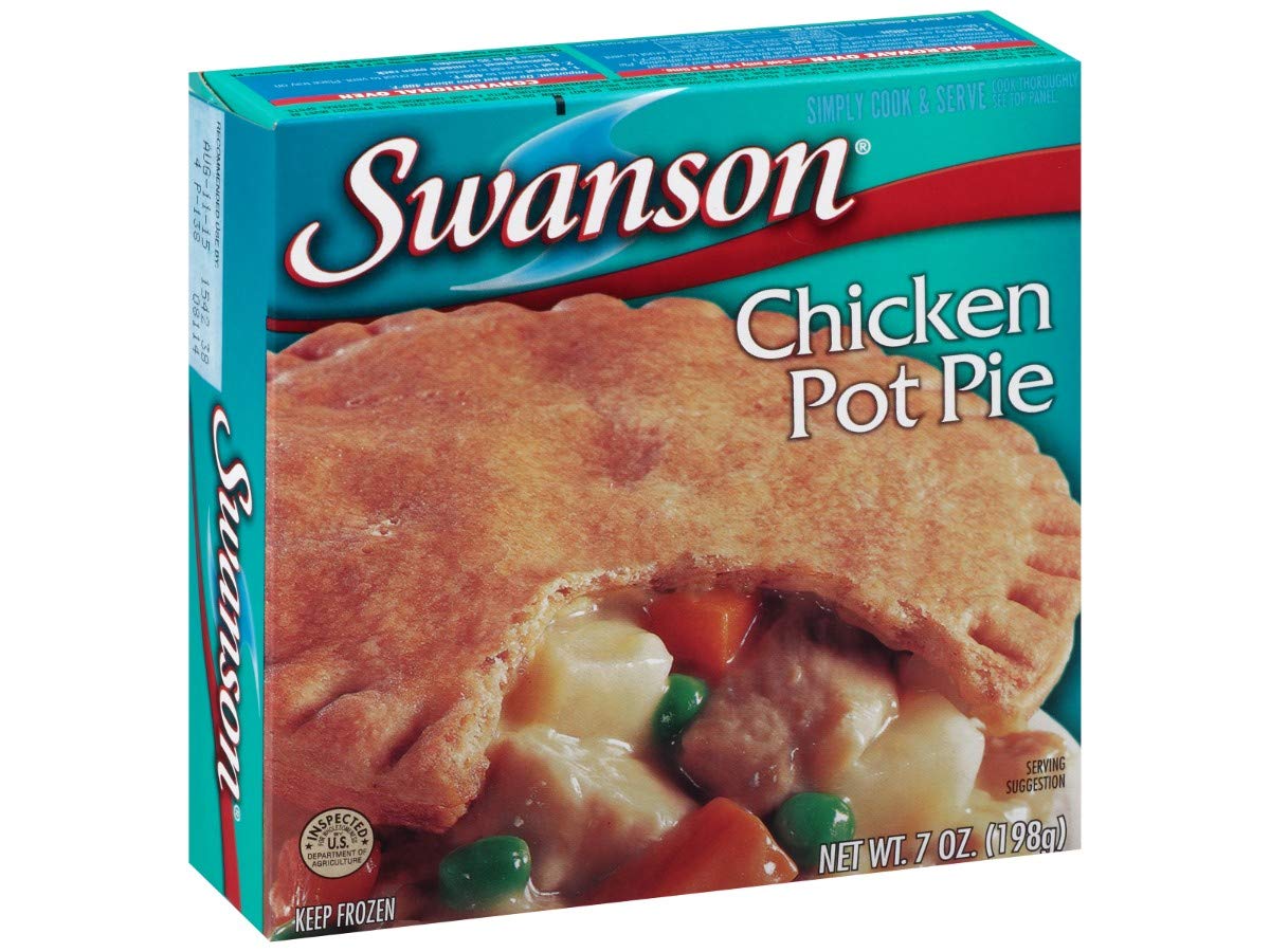 Pinnacle Foods Swanson Classic Chicken Pot Pie, 7 Ounce (24 Pack) - Delicious Frozen Dinner for Quick Meals & Family Gatherings