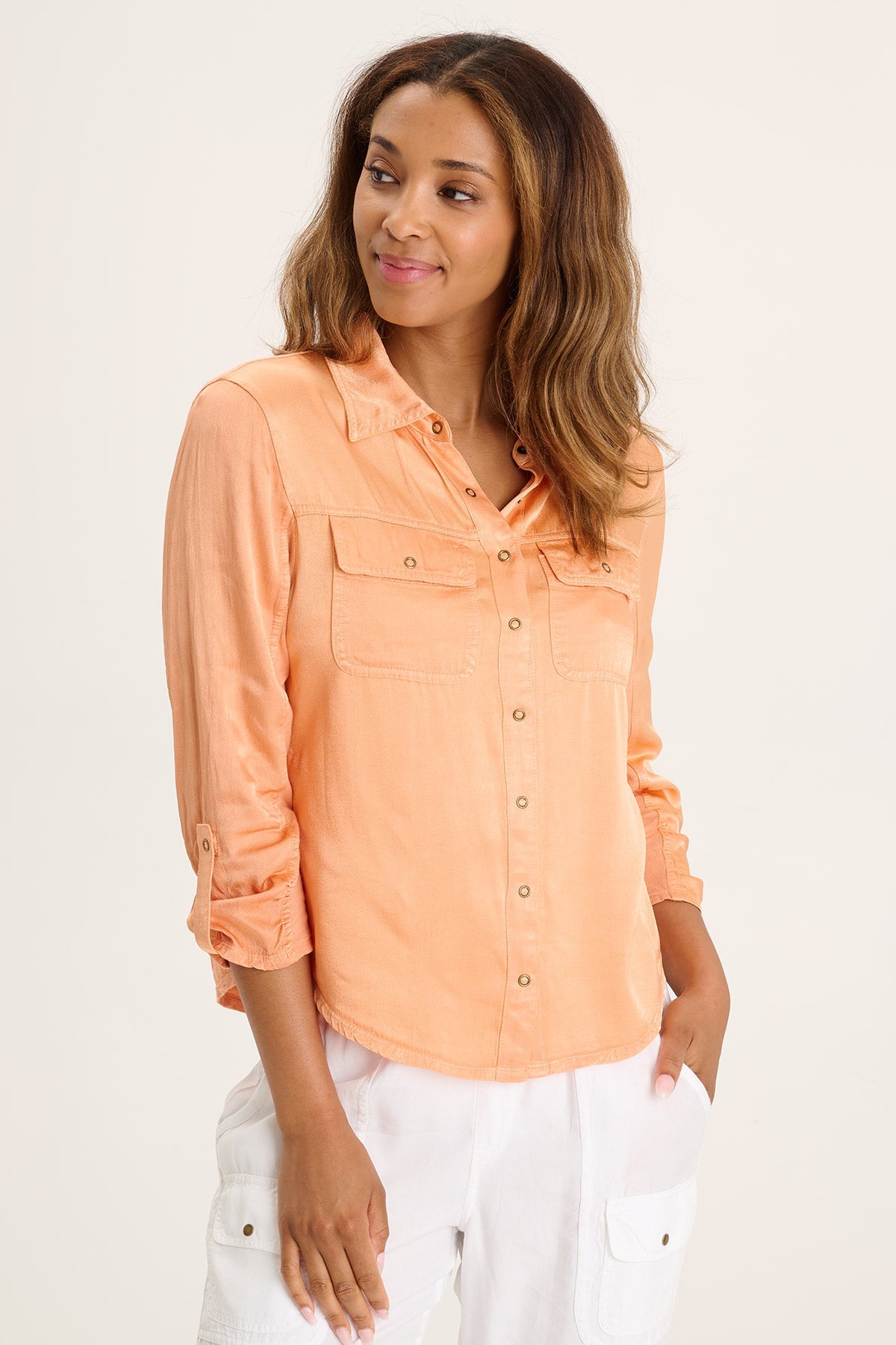 Sedgwick Snap Up - Stylish and Comfortable Women's Casual Shirt for Everyday Wear | Perfect for Work, Outings, and Relaxing at Home