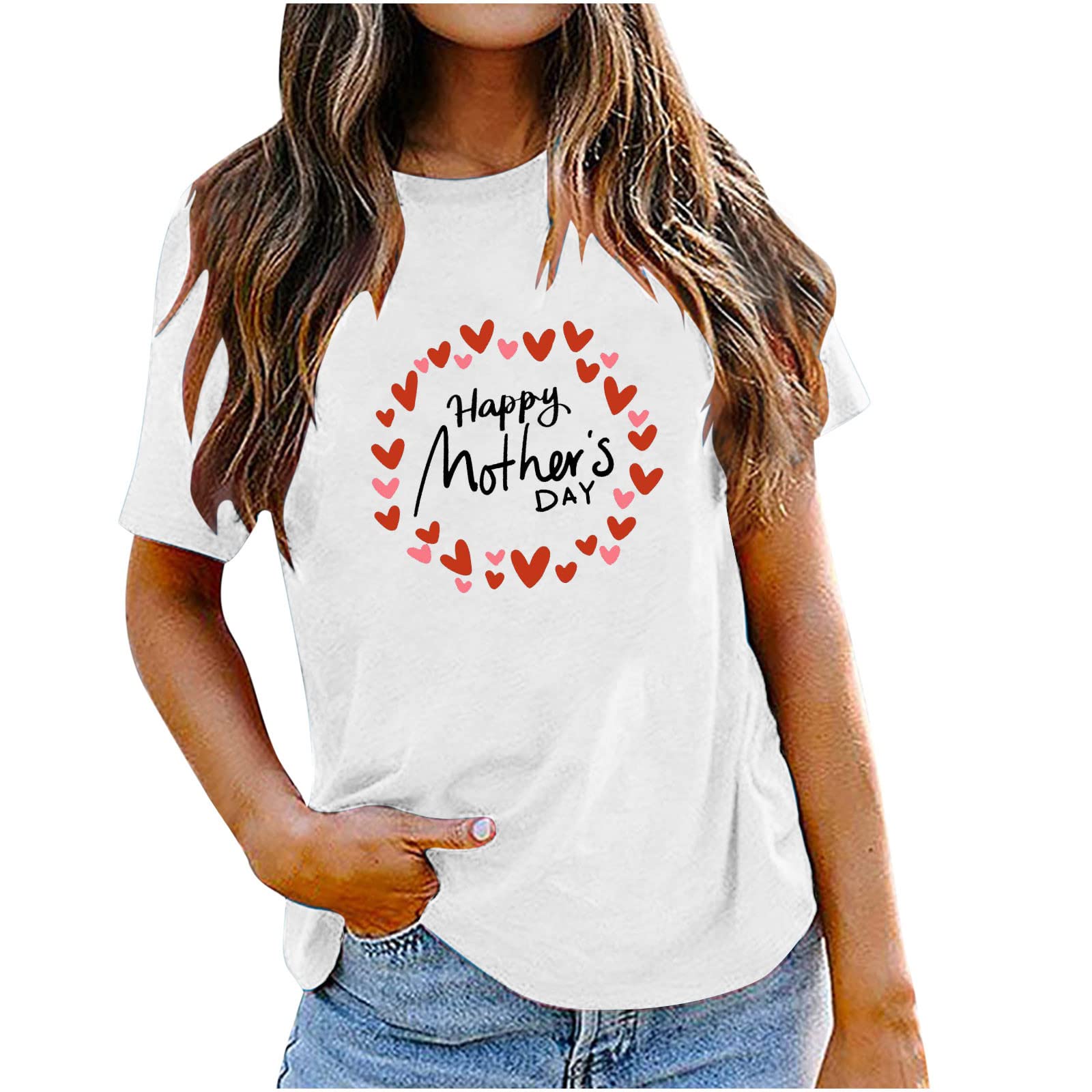 Western Shirts for Women - Summer Casual Short Sleeve Tops for Easter & Mother's Day
