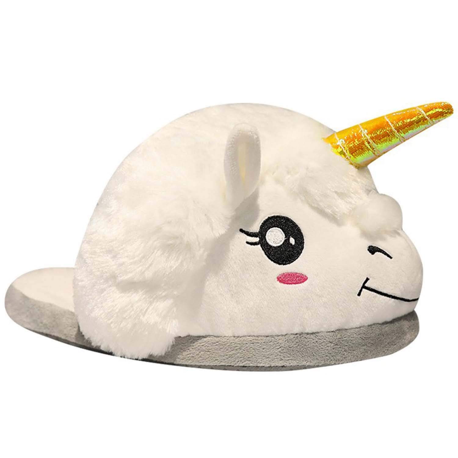Vivid Plush Animal Slippers for Adults & Kids - Cozy Duck, Panda, Alpaca, Elephant & Dog Slippers - Perfect for Home, Gifts & Christmas