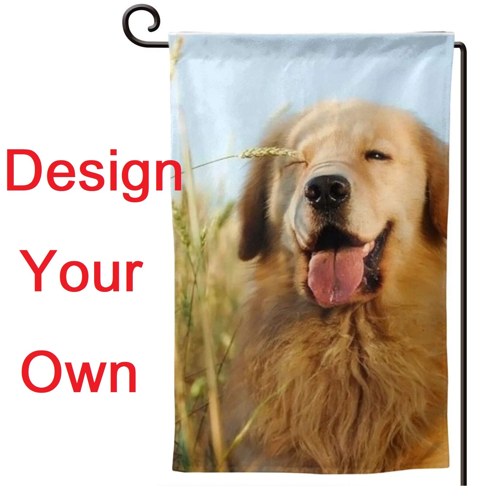 Custom Personalized Garden Flag with Photo & Text - 12x18 Inch Double Sided Welcome Yard Decoration for Outdoor Home Decor | Perfect for Front Porch, Lawn, Garden & Seasonal Displays