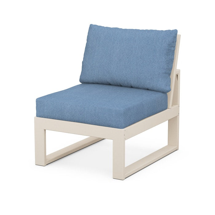 POLYWOOD Modular Armless Chair - Durable Outdoor & Indoor Seating for Patio, Deck, Poolside, and Garden - Weather-Resistant & Easy to Clean