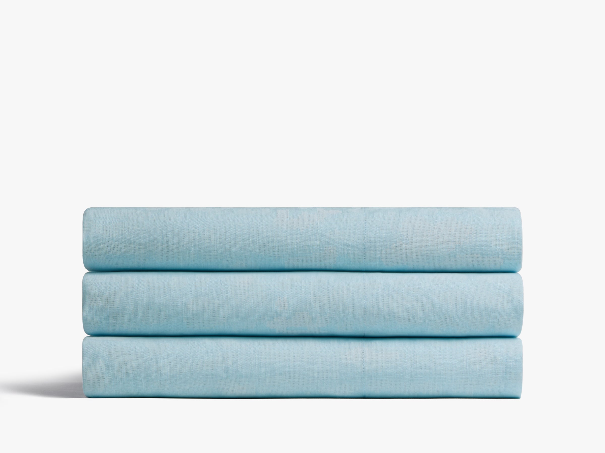le FLEUR* Camo Linen Top Sheet - Geneva Blue | Premium Soft Bed Sheet for Comfortable Sleep | Perfect for Master Bedroom, Guest Room & Dorm
