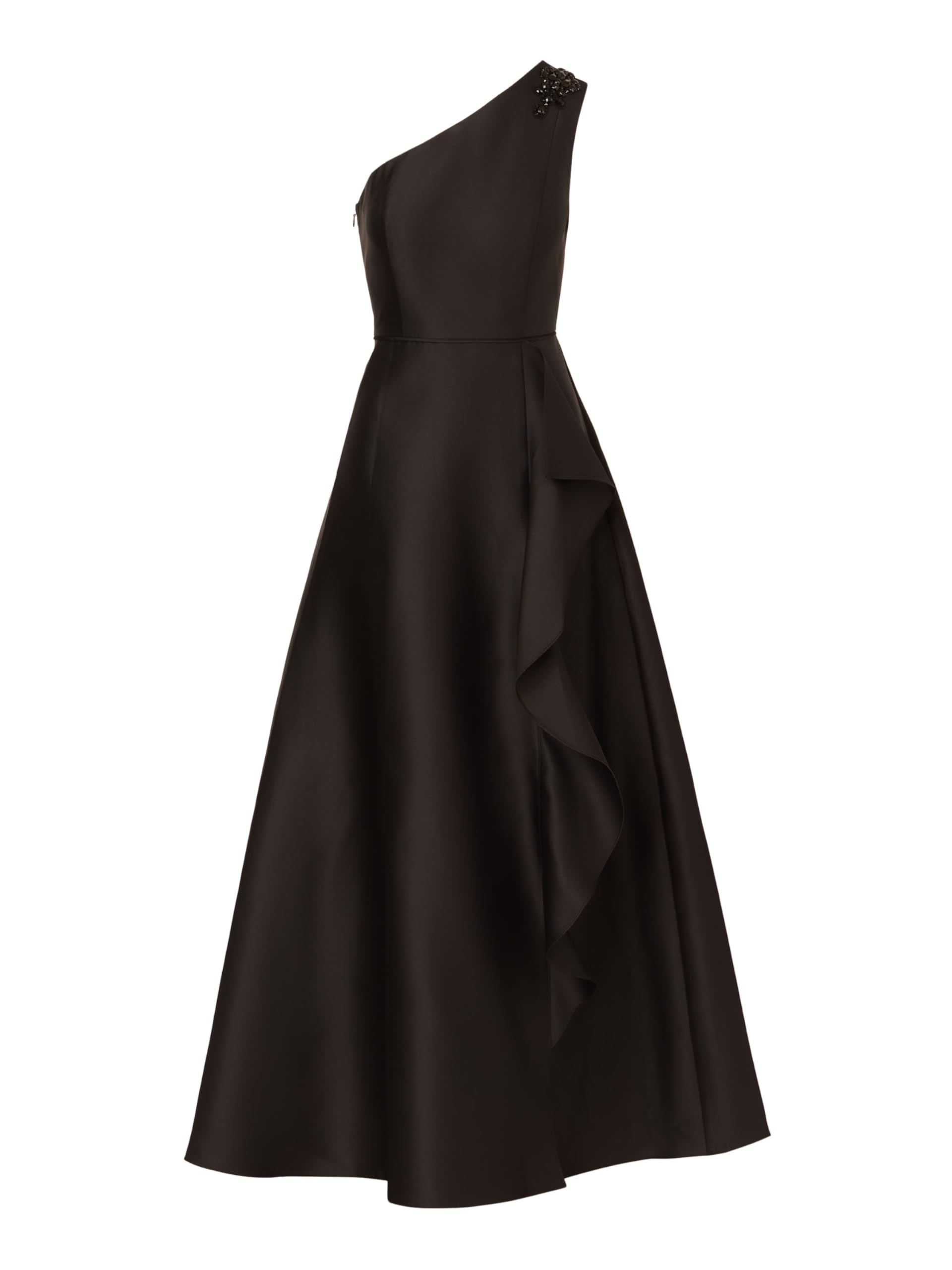 Adrianna Papell Women's One Shoulder Mikado Gown - Elegant Formal Evening Dress for Prom, Wedding & Special Occasions