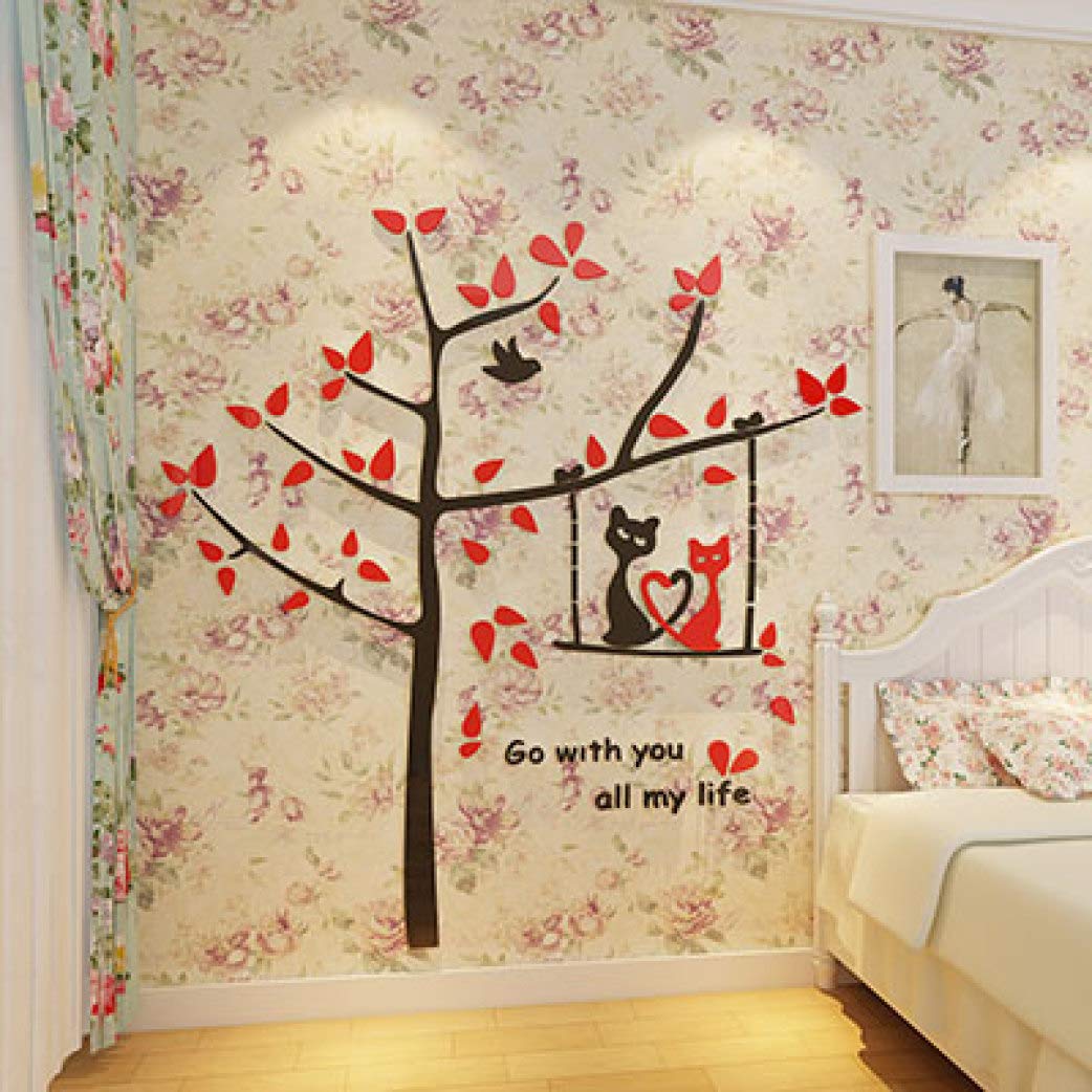 3D Crystal Acrylic Wall Stickers - Dimensional Home Decor for Living Room, Bedroom & Kids Room | Easy Peel & Stick Wall Art for Nursery, Office & Dorm Decorations