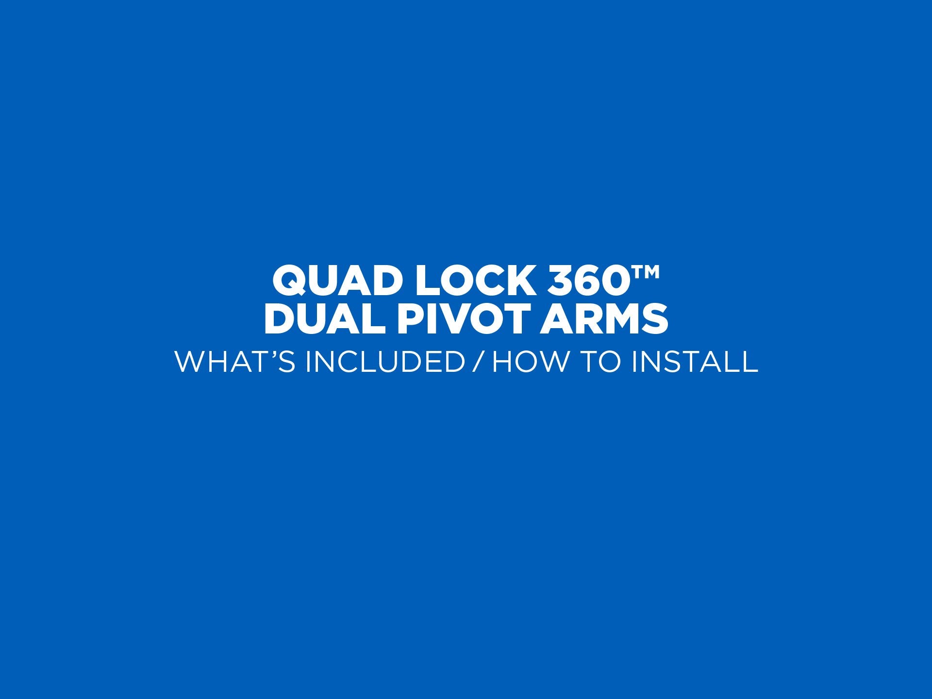 Quad Lock 360° Dual Pivot Phone Mount for Bikes & Motorcycles - Secure & Adjustable Smartphone Holder for Cycling, Commuting & Outdoor Adventures