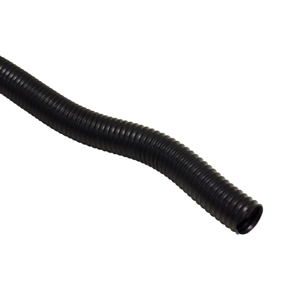 Rubber-Cal PE Flex Ultra Flexible Black Blower Hose - 2 Inch ID x 12.5 Feet Length (Fully Stretched) - Ideal for HVAC, Industrial Ventilation, and Dust Collection Systems