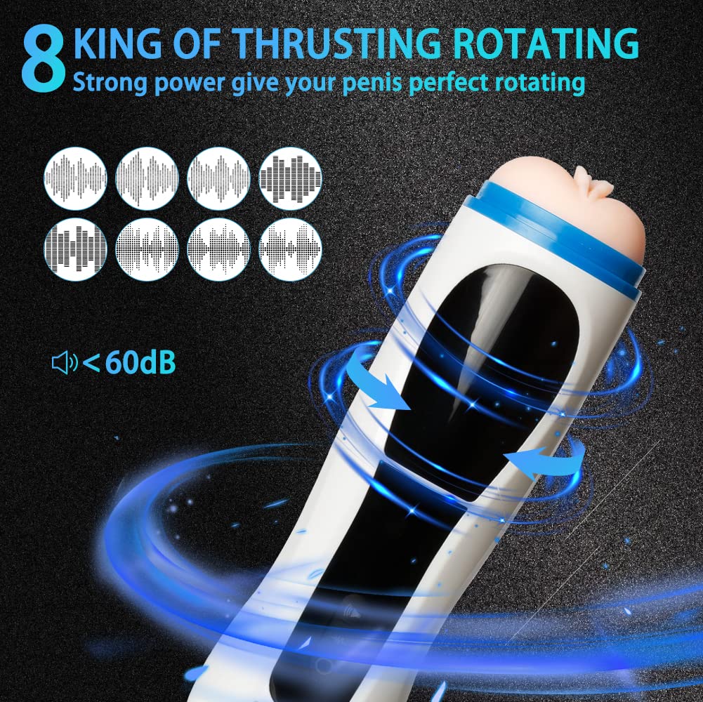 2 in 1 Realistic Male Masturbator - Lifelike Pocket Pussy with Tight Vagina Opening & Deep Muscle Texture | Portable Sex Toy for Men | Perfect for Travel, Discreet Solo Play & Stress Relief