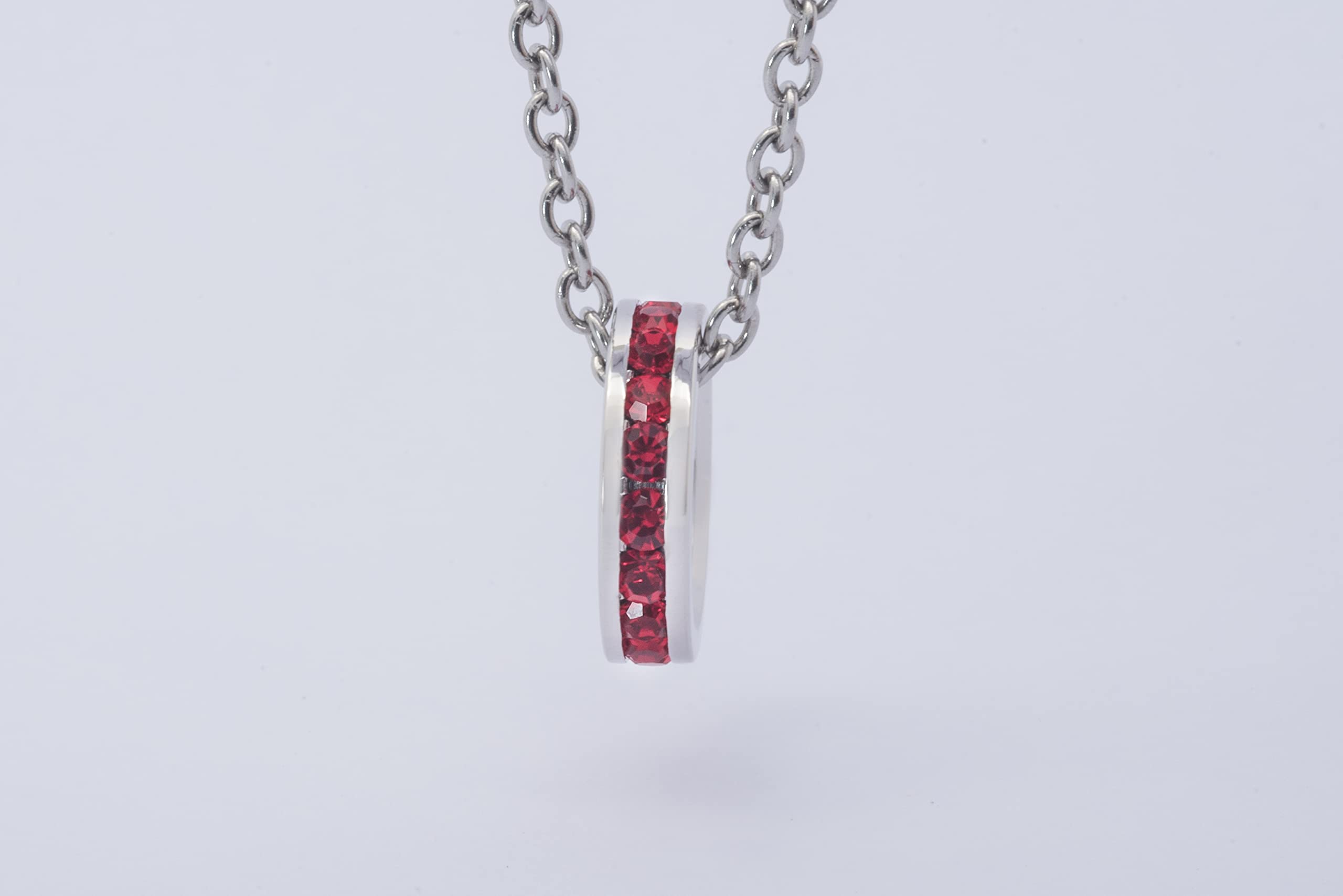 Birthstone Pendant Necklace - Genuine Crystal Full Eternity Charm, Stackable Jewelry for Women | Perfect Gift for Birthday, Anniversary & Mother's Day