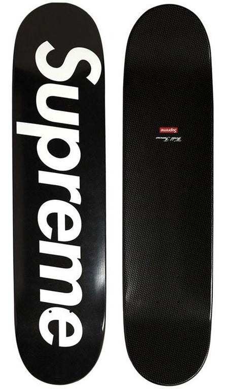 Supreme Box Logo Skateboard Deck - Black Professional Skateboard for Street & Park Riding - Perfect for Skaters & Collectors