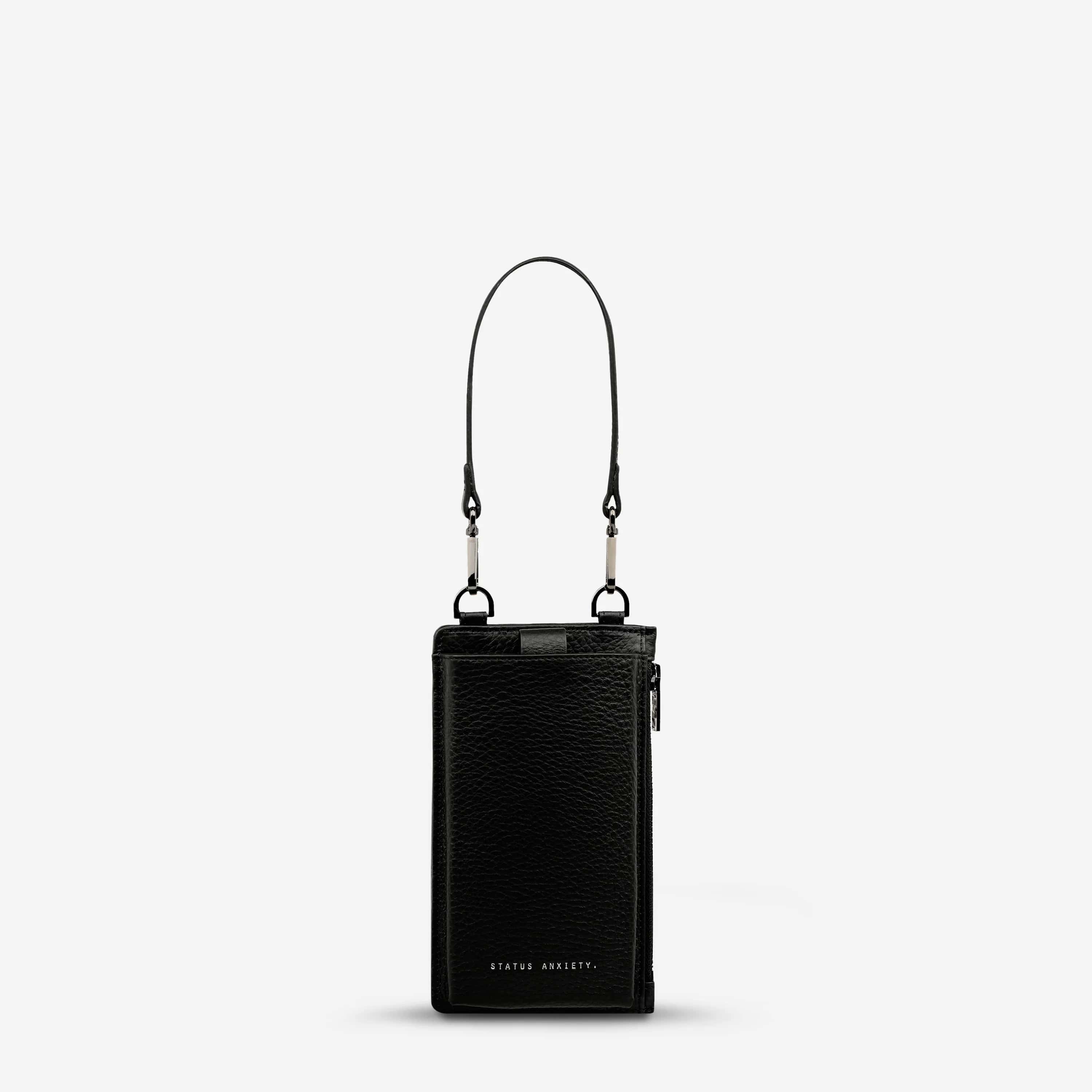 Status Anxiety Voyager Bag - Stylish Black Crossbody Bag for Women | Perfect for Travel, Work & Everyday Use