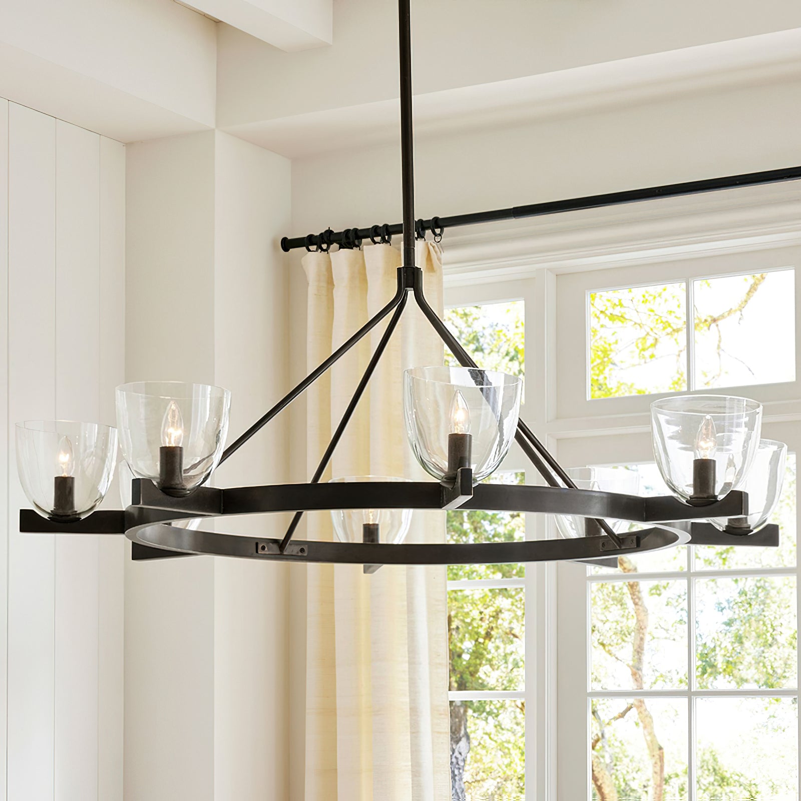 Elegant Carlton Crystal Chandelier - Modern Ceiling Light Fixture for Dining Room, Living Room & Bedroom | Perfect for Home Decor & Wedding Venues