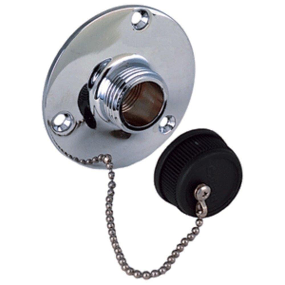 Perko Water Outlet Fitting with Cap - Marine Boat Plumbing Accessories for Freshwater & Saltwater Systems | Perfect for Yachts, Sailboats, and Fishing Vessels