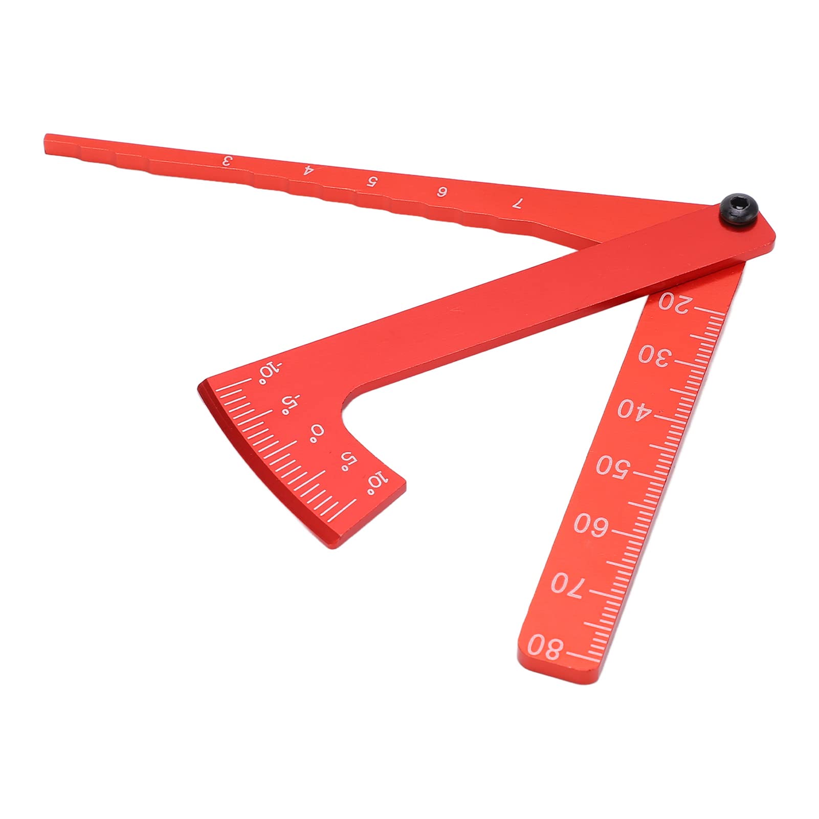 Height Measure Caliper & RC Wheel Camber Ruler - Durable High-Strength Tool for Remote Control Vehicles (Red) | Perfect for RC Car Alignment, Drift Racing & DIY Maintenance