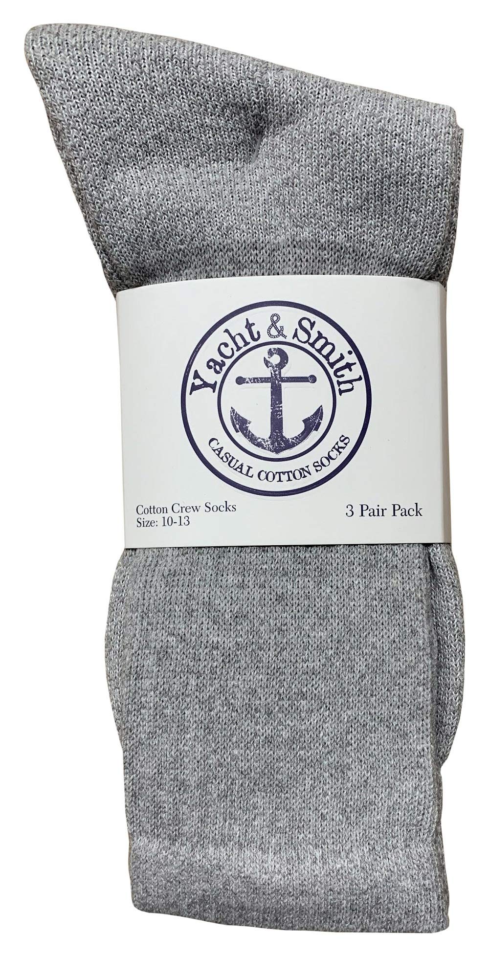 120 Pairs Men's Cotton Athletic Socks Bulk Wholesale - Yacht & Smith Brand - Size 8-12 - Comfortable Sports & Casual Socks for Running, Gym, Work & Daily Wear