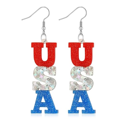 USA Independence Day Earrings