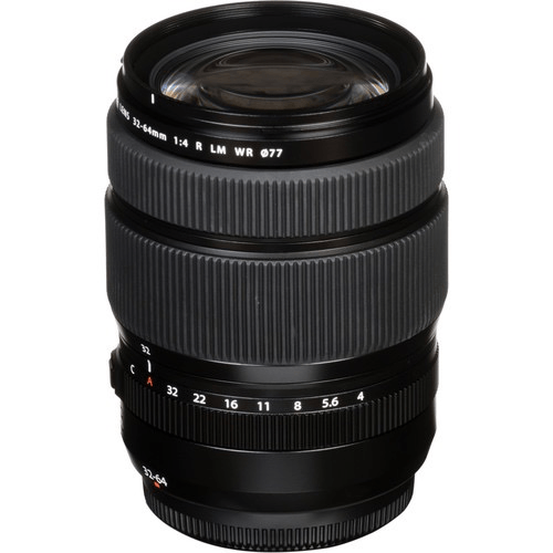 FUJIFILM GF 32-64mm f/4 R LM WR Lens for GFX Mirrorless Cameras - Professional Medium Format Photography for Landscapes, Portraits & Studio Work