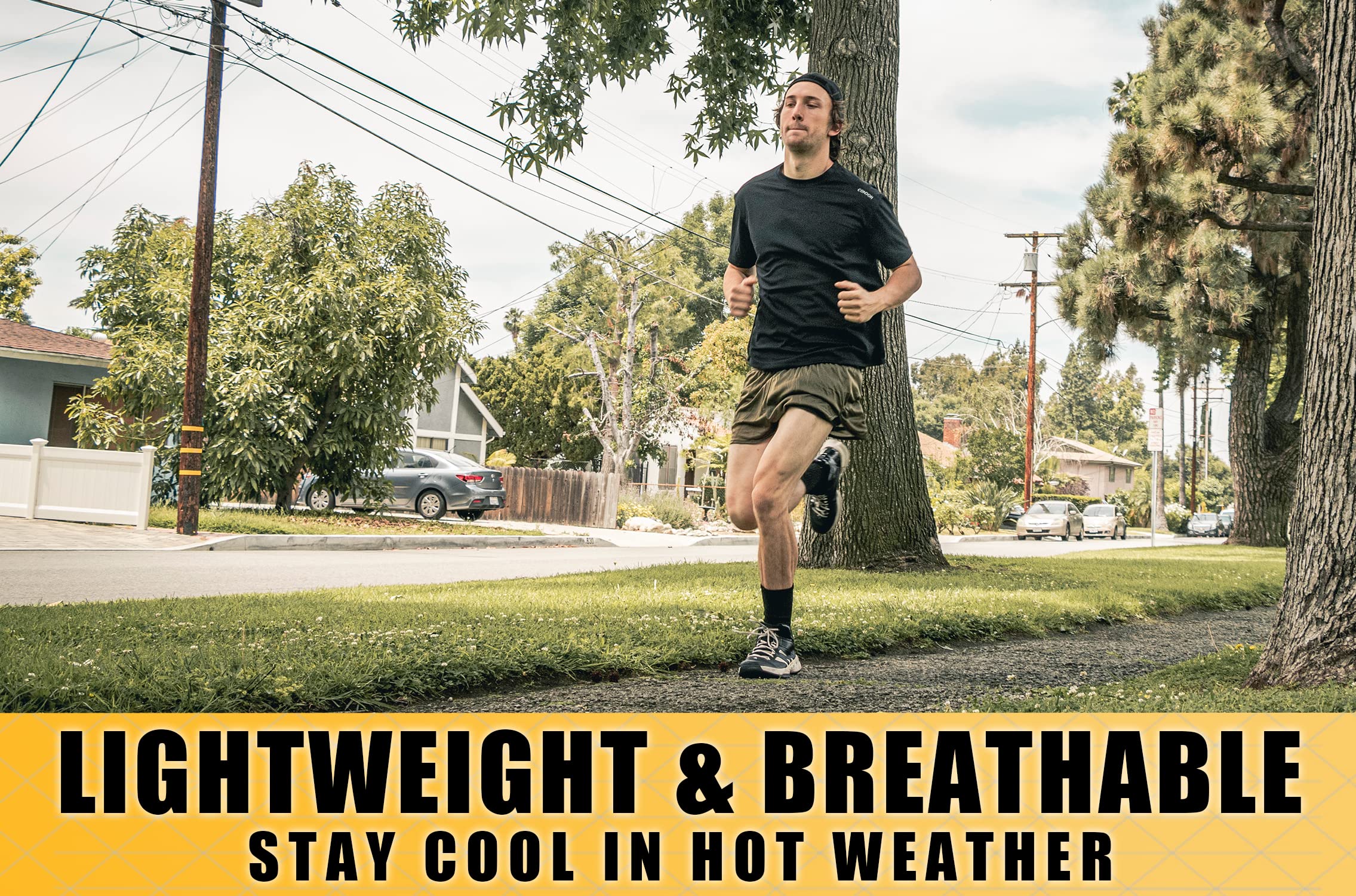 Condor Men's Running Shorts - Lightweight, Breathable & Quick-Dry for Jogging, Gym & Outdoor Workouts - Perfect for Marathon Training & Active Lifestyle